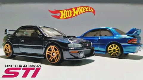HOT WHEELS 98 SUBARU IMPREZA 22B STI-VERSION | HW J Imports metalflake dark blue 2021