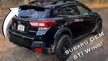Finally Working in the New Garage! (Subaru Crosstrek STI Wing)
