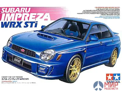 24231 Tamiya 1/24 Автомобиль Subaru Impreza WRX STi-0