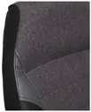 Кресло Easy Chair Impreza, кожзам/ткань, черный/серый/металлик