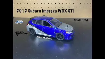 2012 Subaru Impreza WRX STI by Jada | Fast & Furious 7 | Diecast Unboxing | For Paul | JDM Tuners