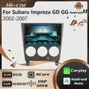 Автомобильное радио Android 2 Din, стерео для Subaru Impreza GD GG 2002-2007, Мультимедийный плеер, навигация, GPS, головное устройство Android с рамкой