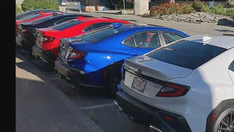 WRX colours - Red, Blue, White, Black, Grey