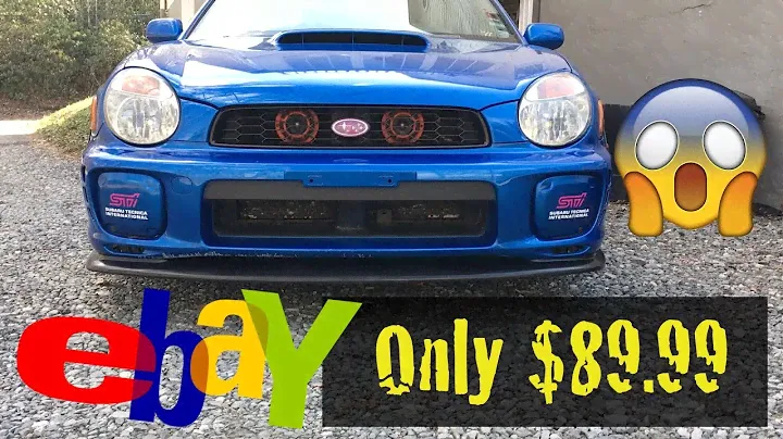 $89.99 Ikon Motorsports * EBAY* DP Style Front Lip Review on a 02-03 WRX