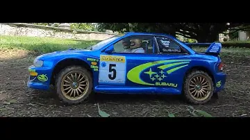 Tamiya 1/10 RC Impreza on track: fantastic brushless, suspensions... easy to drive and realistic