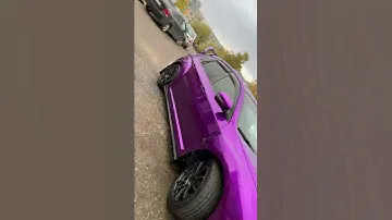 Оклейка автомобиля Subaru Impreza WRX STI фиолетовой пленкой
