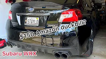 Subaru WRX $150 duckbill from Amazon?! Installation and thoughts!