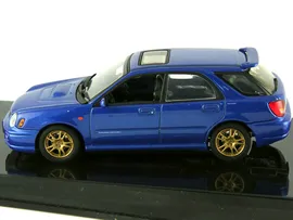 Масштабная модель Subaru Impreza WRX Sti Wagon 2001 синий лучшая цена!