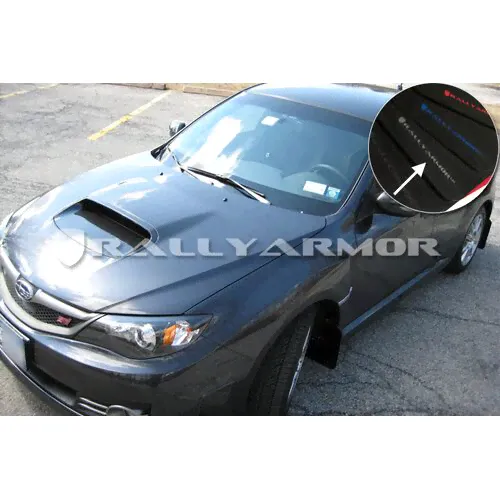 Rally Armor Брызговики UR для Subaru Impreza STi (08-10) (серебристый логотип)