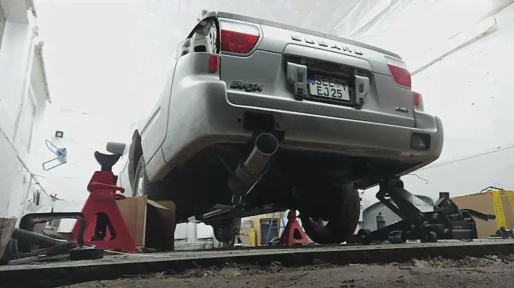 Subaru Baja 2.5 N/A Custom Exhaust System First Start