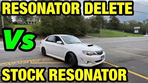 2008 Subaru WRX TURBO: STOCK RESONATOR Vs RESONATOR DELETE!
