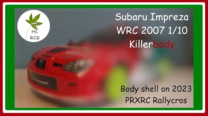 Killerbody Subaru Impreza WRC 2007 1/10 Body Shell on Tamiya XV-01 chasiss