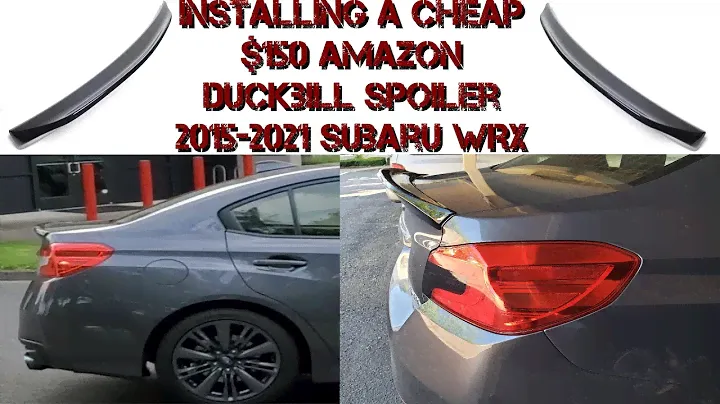 Installing A 3AMOTOR DuckBill Spoiler 2015-2021 Subaru WRX