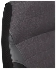 EasyChair Кресло Easy Chair Impreza, кожзам/ткань, черный/серый/металлик компьютерное кресло