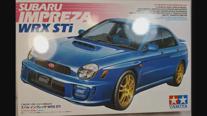 Subaru Impreza WRX STI Unboxing - Tamiya model