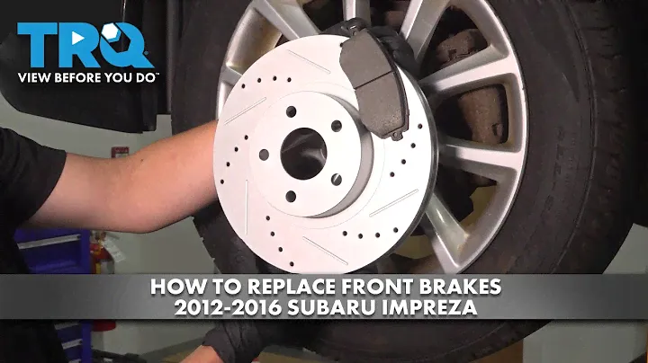 How to Replace Front Brakes 2012-2016 Subaru Impreza