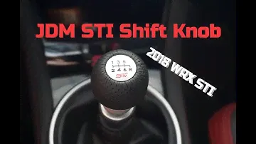 JDM STI Shift Knob Install/Review on 2018 WRX STI
