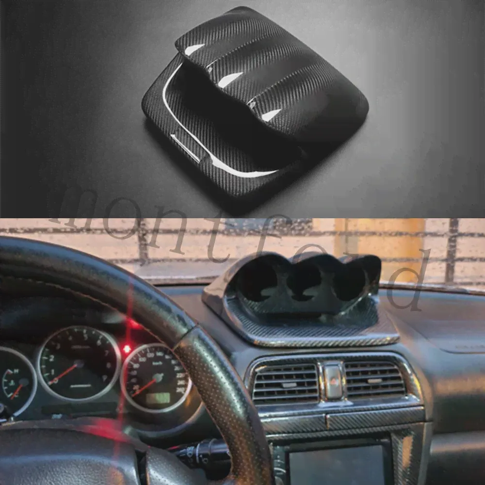 Для Subaru Impreza WRX STI 7-9 2002-2007 GDA Передний Тройной Датчик Pod 60 мм Приборная Панель Из Углеродного волокна, Измеритель Приборной Панели, Накладка