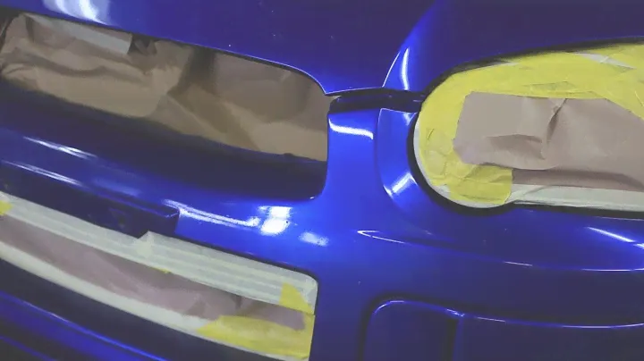 Coolkiwi Rubber Paint Subaru WRX STI Blue to Metallic Gun Metal Grey