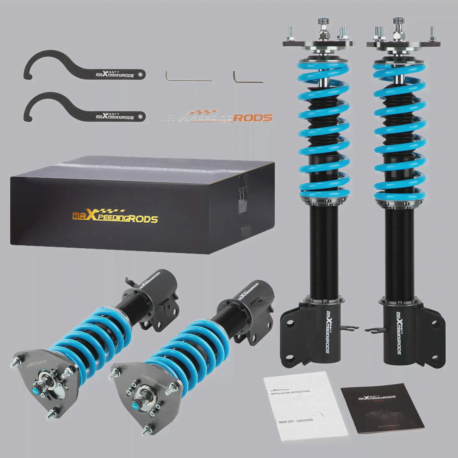 MaXpeedingrods COT6 Полные Стойки Койловеров Для Subaru Impreza WRX GDB GDA 02-07 Амортизационная Подвеска Койловеров Понижающая-0