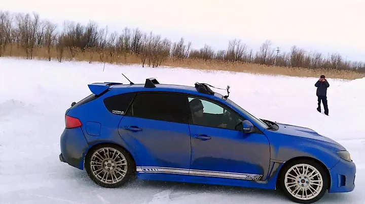 Subaru Impreza STi GRB  в Нефтеюганске, дрифт на льду