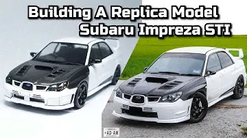 Building A Replica Subaru Impreza STI Model Car. 1/24 Fujimi Model kit. Part 2/2