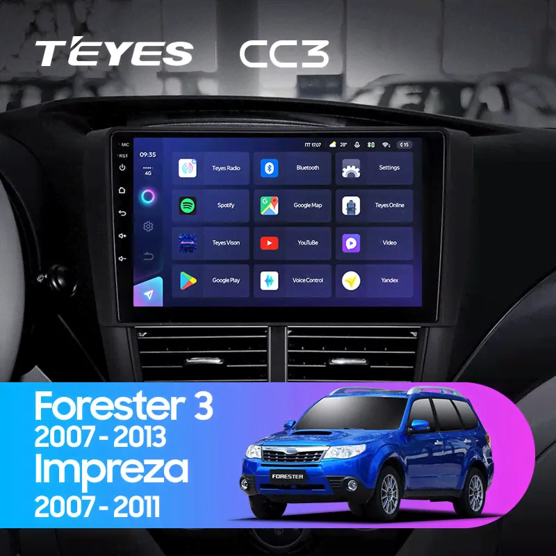 Автомагнитола TEYES Subaru Forester 3 SH (2007-2013) / Impreza 3 GH (2007-2012)