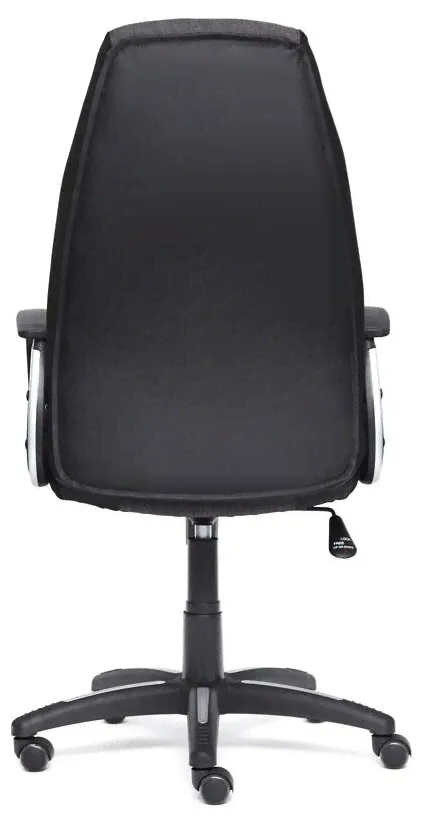 Кресло Easy Chair Impreza, кожзам/ткань, черный/серый/металлик-0