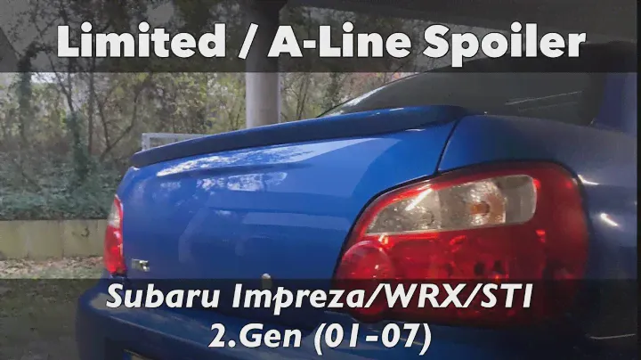Limited / A-Line Spoiler Wing - Subaru Impreza WRX STI (GD 01-07)