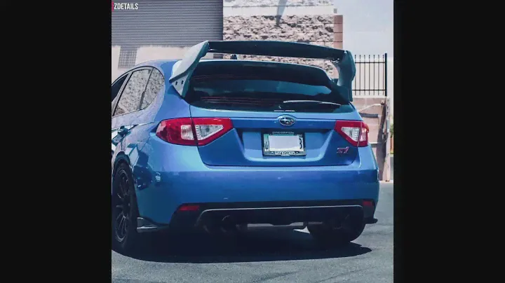 Спойлер Varis на Subaru Impreza под штатный стоп-сигнал / zDetails