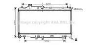 AVA QUALITY COOLING SU2072. Радиатор системы охлаждения МКПП\ Subaru Impreza IV 2.0i 16V 07