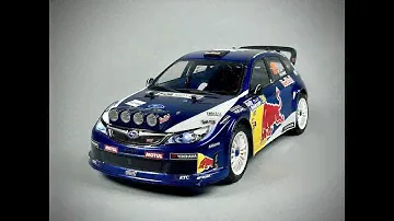 Tamiya XV01 Subaru STI Red Bull rally RC car 1/10 scale