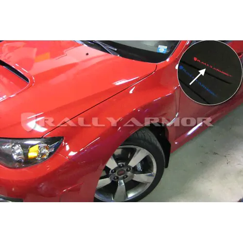Rally Armor Брызговики UR для Subaru Impreza STi (08-10) (красный логотип)-0