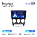 Штатная магнитола Teyes CC2PLUS для Subaru Impreza GD GG 2002-2007 на Android 10