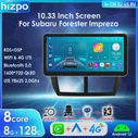 Hizpo Android 12 Авто Carplay для Subaru Forester 3 SH Impreza GH GE 2008-2014 Автомобильный Радио Мультимедийный Плеер 2din 10,33 "Стерео 4G