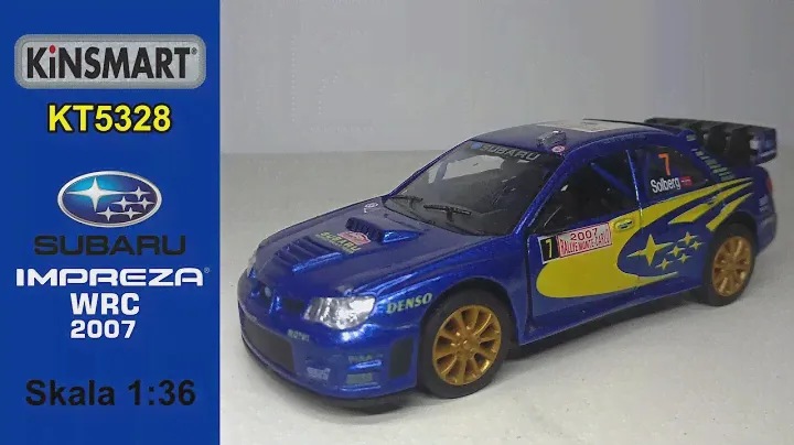 Diecast Subaru Impreza WRC 2007 - Kinsmart