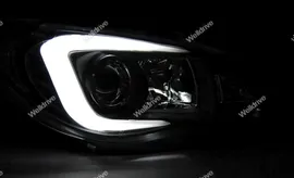 Фары Subaru Impreza 2 GD 06-07 Tube HID черные