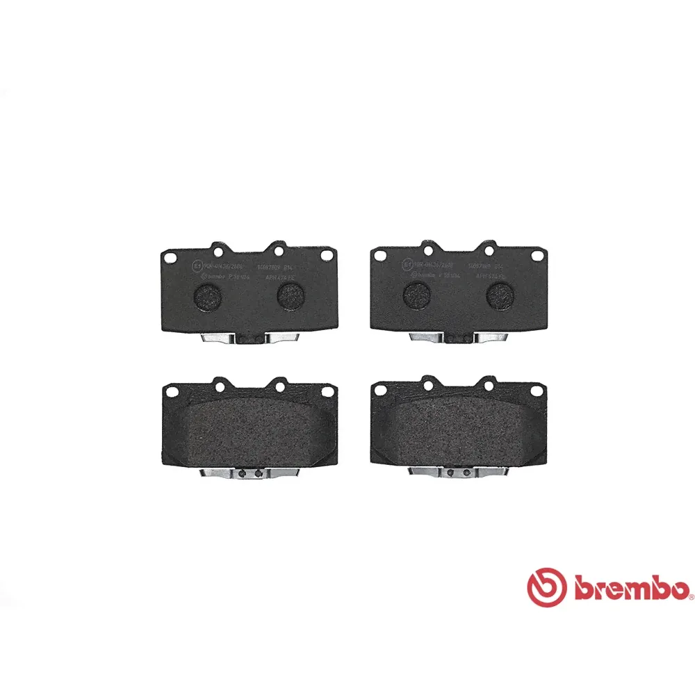 BREMBO P 56 034 Колодки передние для SUBARU Impreza, NISSAN 200 SX I 4POT SUMITOMO-0
