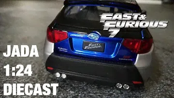 Brian's Subaru Impreza WRX STI Fast Furious 7 Jada Diecast 1/24 scale