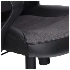 Кресло Easy Chair Impreza, кожзам/ткань, черный/серый/металлик