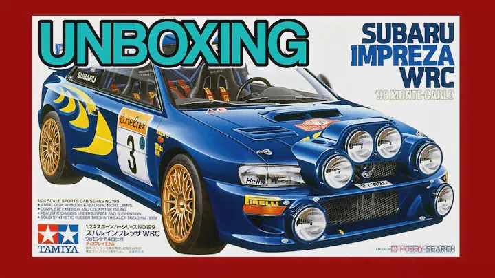 Unboxing the Tamiya Subaru Impreza 1998 WRC Colin McRae Monte Carlo rally.