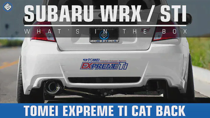 Tomei Expreme Ti Titanium Catback Exhaust - Subaru WRX Sedan 2008+ / STI Sedan 2011+ Exhaust Video