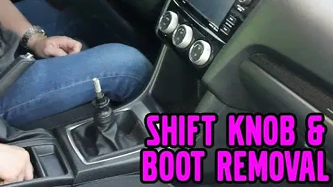 2015-2021 Subaru WRX, Shift Knob and Boot Removal