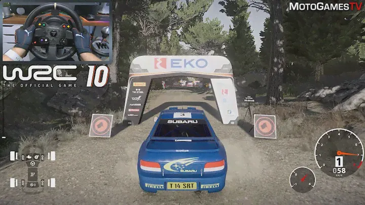 WRC 10 - Subaru Impreza WRC 2000 at Acropolis Rally | Thrustmaster TS-XW Gameplay