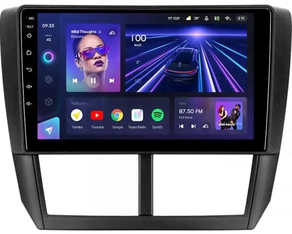 Магнитола для Subaru Forester 3 (SH) 2008-2013, Impreza GH, GE - Teyes CC3 Android 10, ТОП процессор, 4/32 Гб, CarPlay, SIM-слот-0